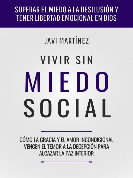 Title details for Vivir Sin Miedo Social by Javi Martínez - Available